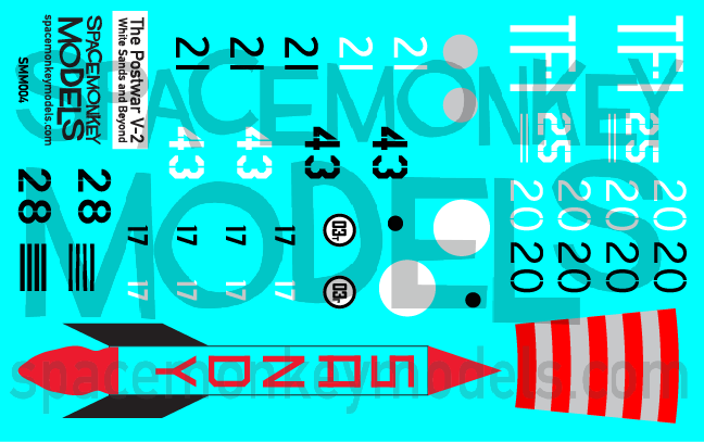 The Postwar V-2 Decal Set