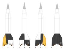 1/24 Scale V-2/A4 Plastic Model Assembly Kit Two-Pack